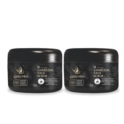 SHREE ENTERPRISE Activated Charcoal Anti-pollution Face Care - Charcoal Face Scrub & Face Wash, 50 gm Each (Combo of 2)