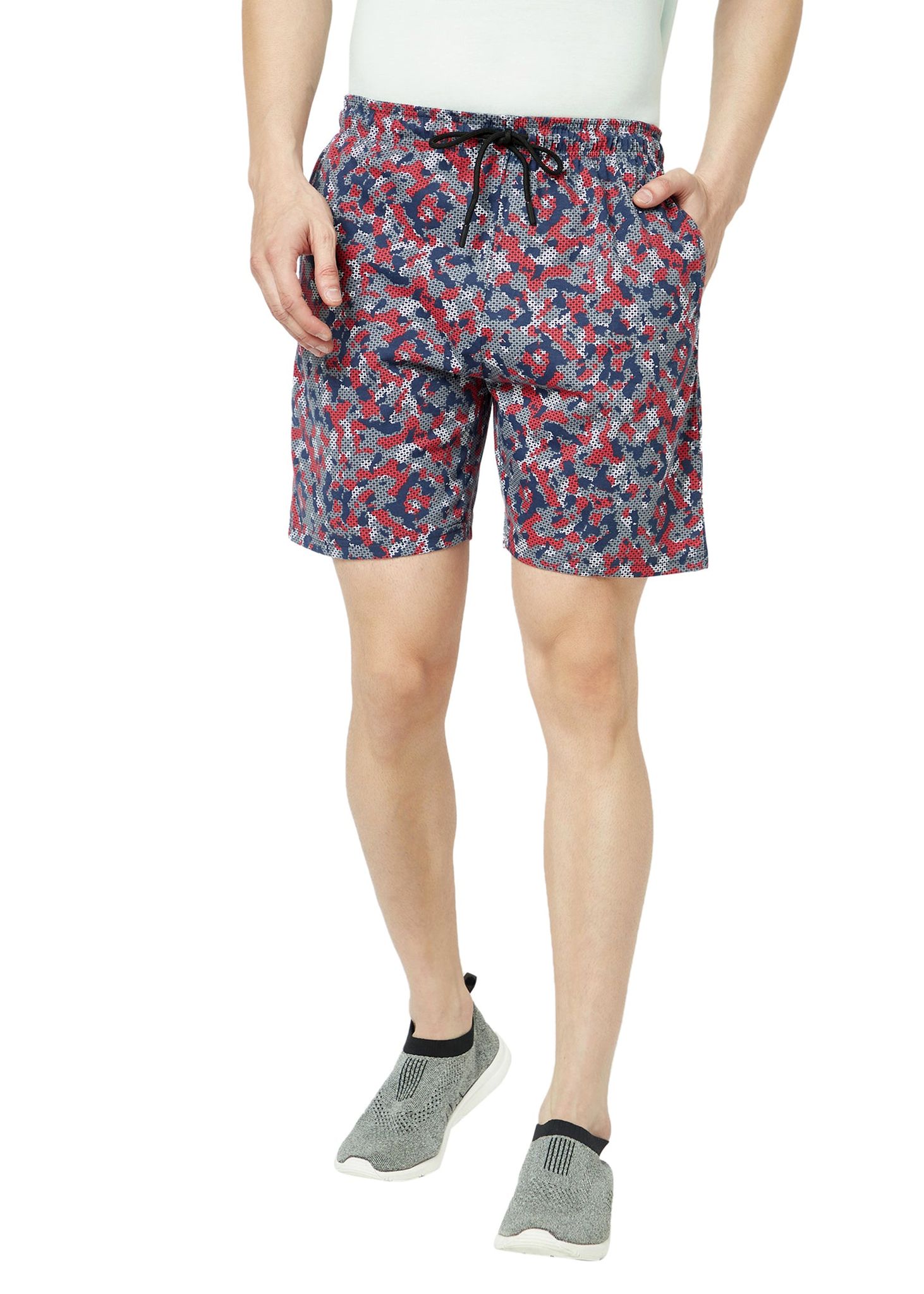 Buy INDIAN TERRAIN Printed Cotton Slim Fit Men's Casual Shorts | Shoppers  Stop