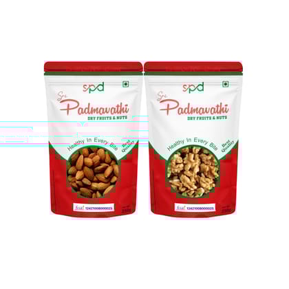 Sri Padmavathi Dry Fruits & Nuts Almonds -1kg /Fig -1kg combo