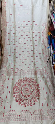 Kantha Stitch Silk Saree