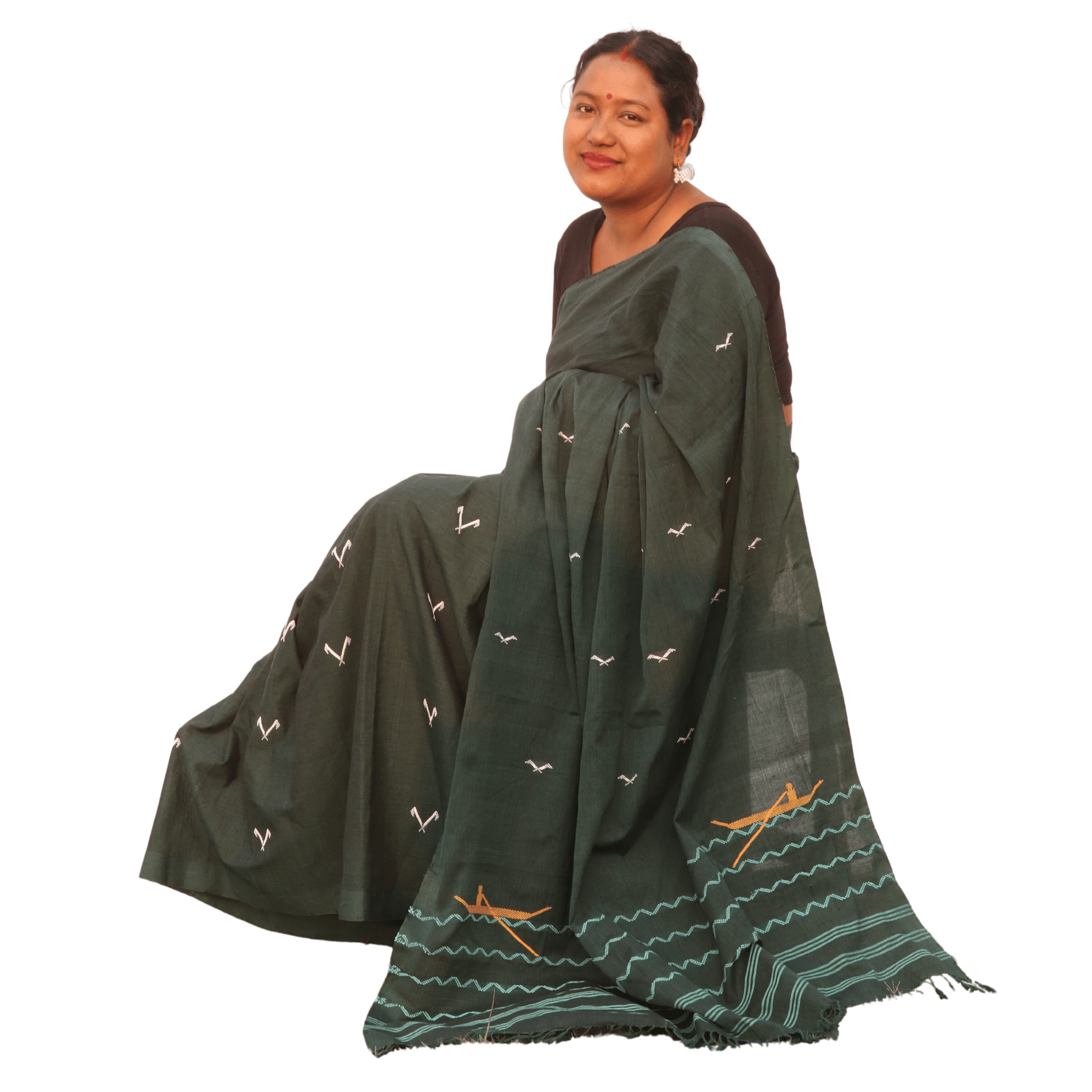 Saree - Boat design