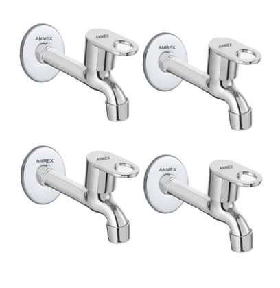 ANMEX SS MAXX Long body Tap for Kitchen and Bathroom SS Chrome Finish With Wall Flange SET OF 4