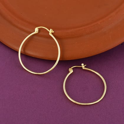 14k Yellow Gold Graduated Round Textured Hoop Earrings | Angelucci Jewelry