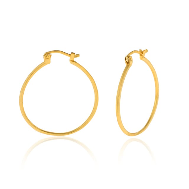 Buy Joker and Witch Twisted Hammerd Bold Golden Hoop Earrings Online At  Best Price @ Tata CLiQ