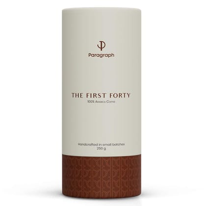 Paragraph The First Forty Specialty Coffee 100% Arabica, Vienna Roast(Medium Roast) Ground Coffee, French Press Coffee Powder, 250g