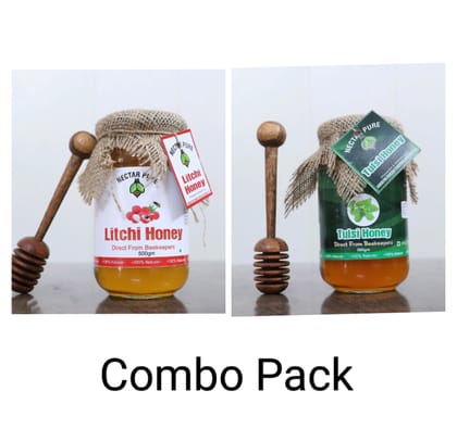 HONEY COMBO PACK  (Lichti+Tulsi) free one Honey Stick