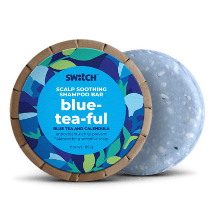 Anti-Dandruff Shampoo Bar for Sensitive Scalp | Blue-Tea-Ful - 85g