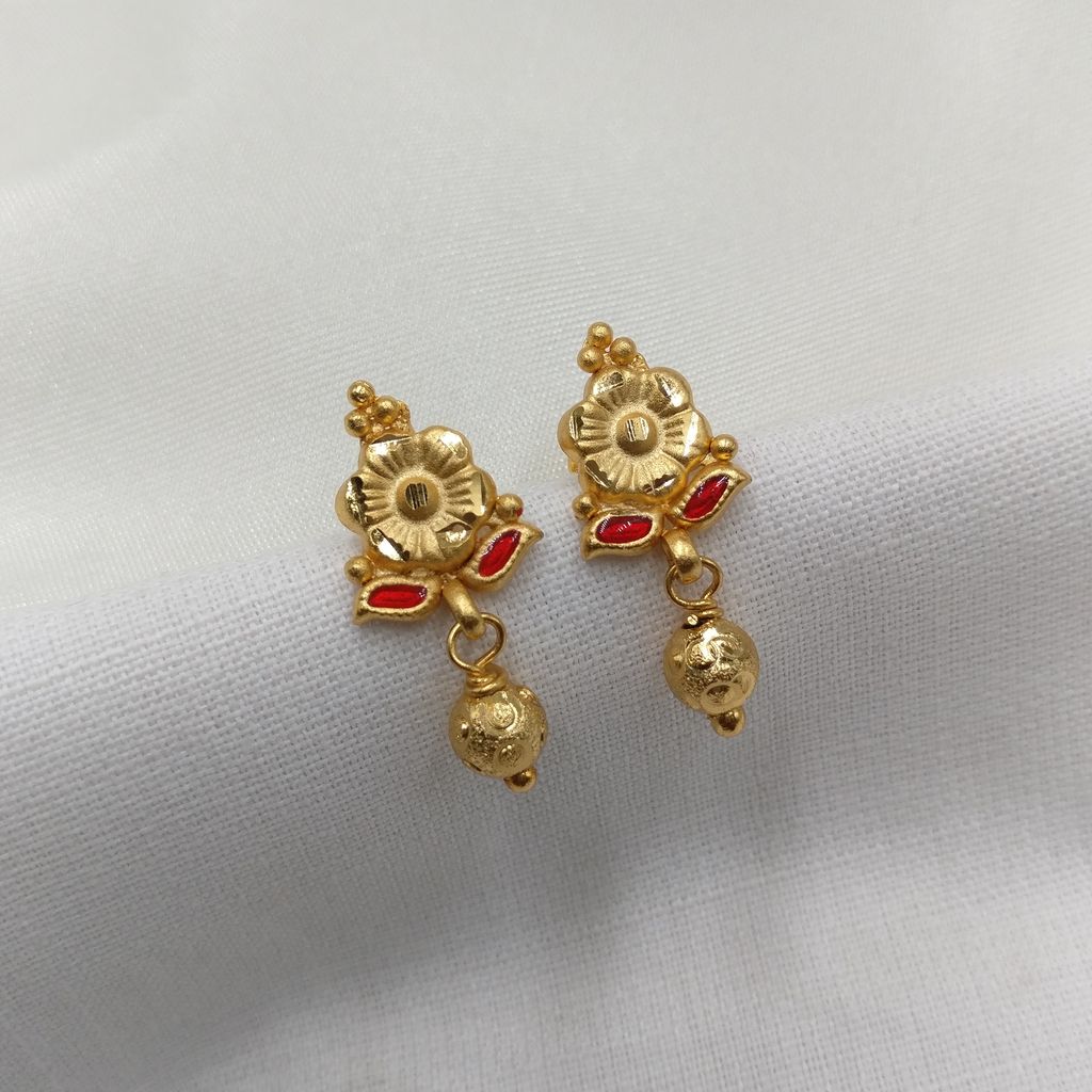 One Gram Gold Plated Earrings