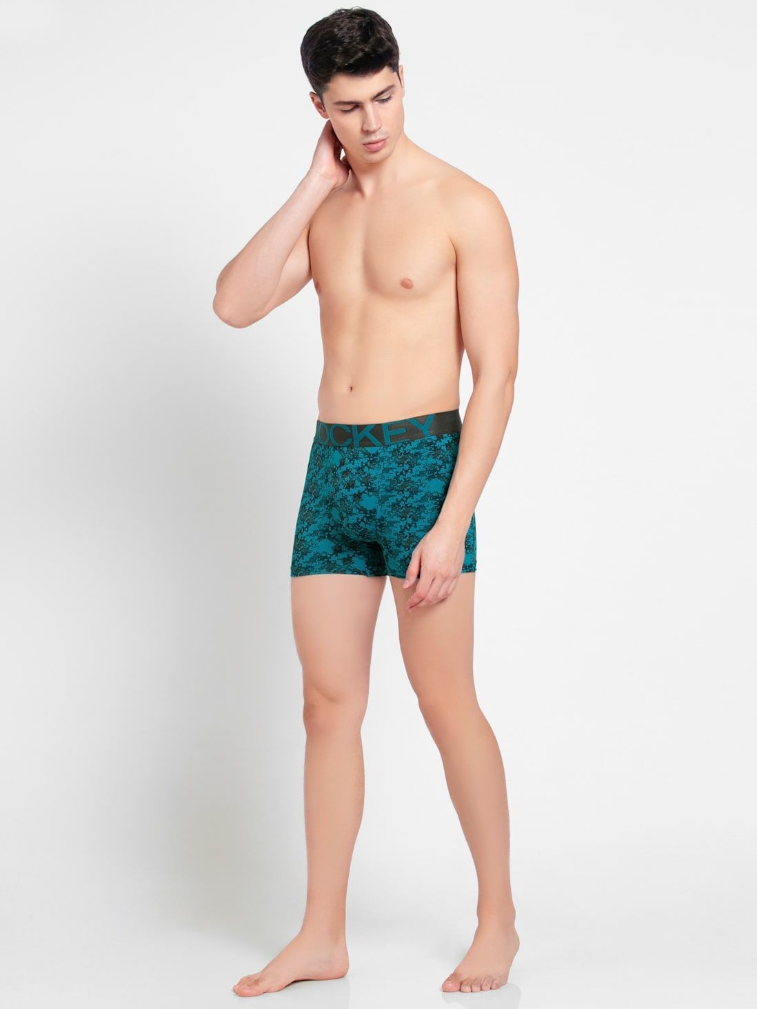 JOCKEY MENS IC 30 Printed Trunk with Moisture Move Treatment - Ocean Depth Prints