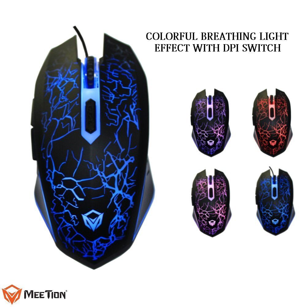 Optical Wired Gaming Mouse with Colour Backlit Wired Touch Gaming Mouse