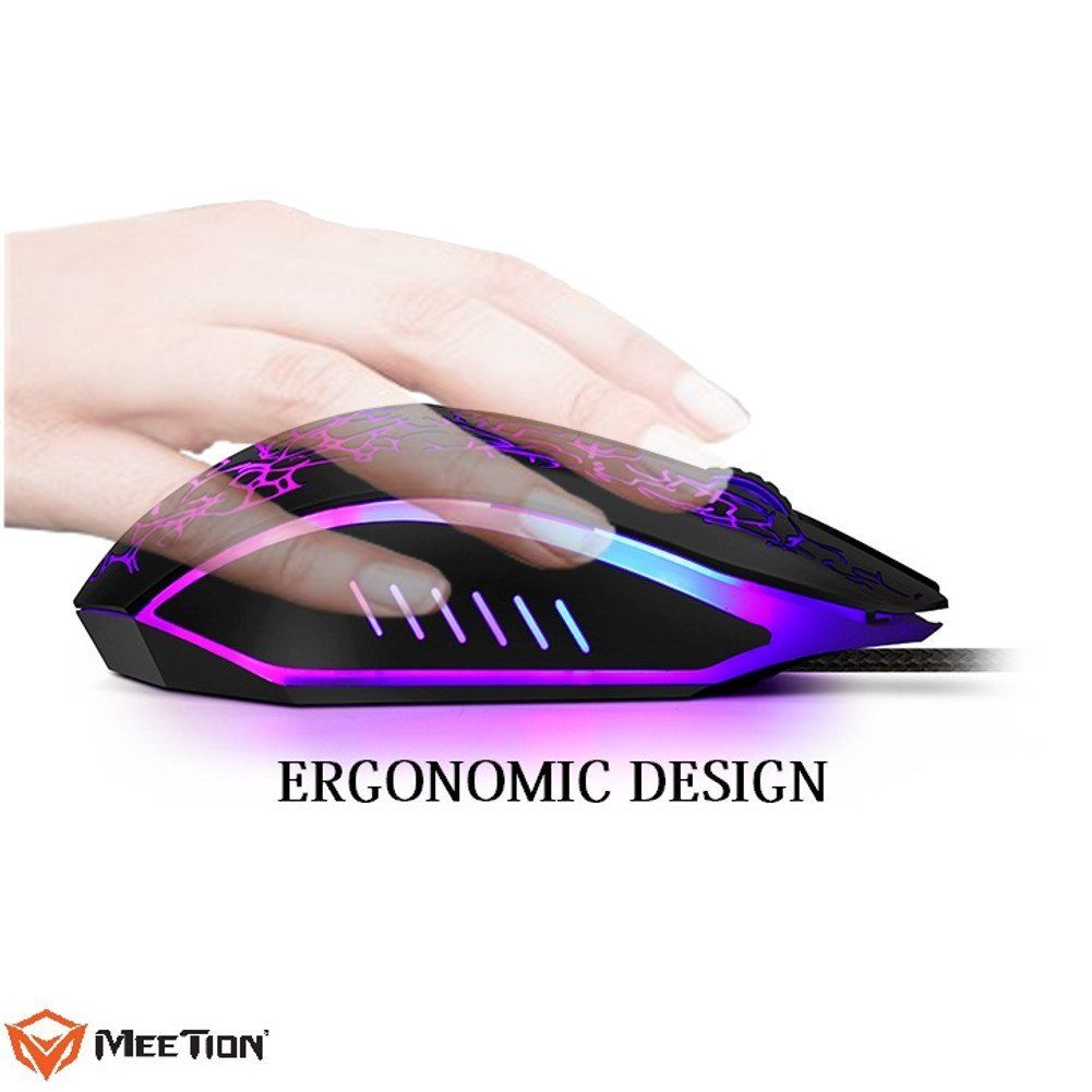 Optical Wired Gaming Mouse with Colour Backlit Wired Touch Gaming Mouse