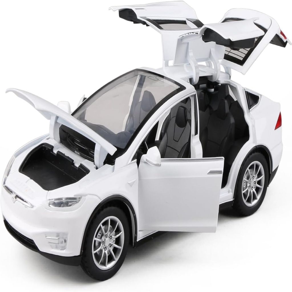 KTRS ENTERPRISE 1:24 Diecast Model Car for Tesla Model X Complete with Lights and Simulation of Sound. This Decorative Alloy Mini Vehicle is a Unique Gift for Your Loves or Young - Toys and Games | Buy online on ZillyBuy
