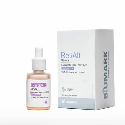 RetiAlt Serum | Bakuchiol And Peptide Serum | Get Wrinkle Free Smooth Skin | Bakuchiol Oil Face Serum | Serum For Evens Out Skin Tone | Anti Ageing Bakuchoil Serum | Serum For Young Skin - 20ml