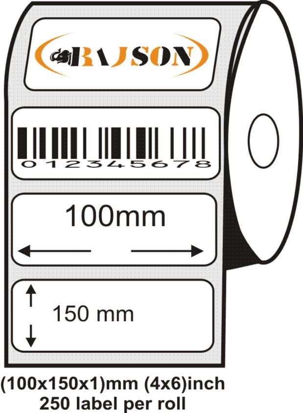 Barcode Label Roll 100mm x 150mm ( 4 x 6 ) 250 labels per roll - Stationery | Buy online on ZillyBuy