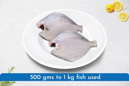 Pomfret Jumbo whole clean