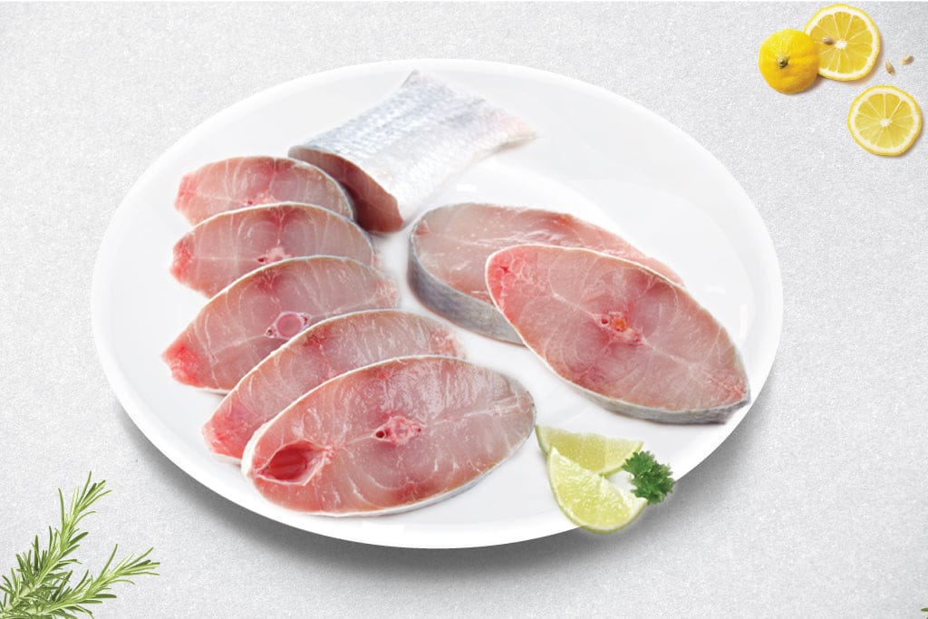 Indian Salmon/Rawas Curry cut with head