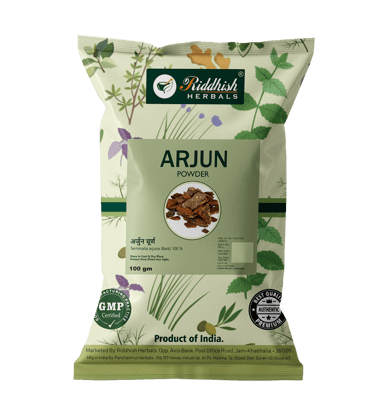 Riddhish Herbals Arjun Powder (100 gm Each) - combo pack (3)