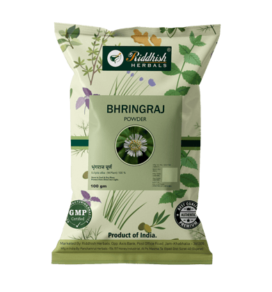 Riddhish Herbals Bhringraj Powder (100 gm Each) - combo pack (3)