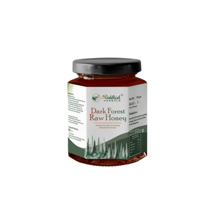 Riddhish Herbals Dark Forest Raw Honey 100gm (Region : Madhya Pradesh)