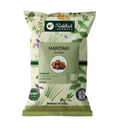 Riddhish Herbals Haritaki Powder(100 gm Each) - combo pack (3)