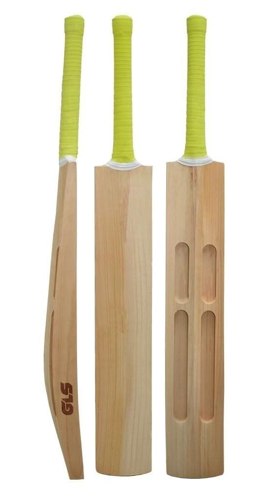 GLS SUPERTECH 33.5" Single Blade Full Size Scoop Design Kashmir Willow Cricket BAT for Suitable Play All Tennis Ball
