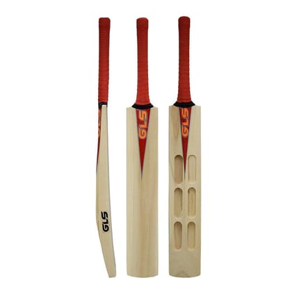 GLS Kashmir Willow Double Blade Scoop Design Cricket Bat for Hard Tennis Ball Double bladed for Adults | Beginner, Training, Advanced | Skill Full Size Cricket Bat.