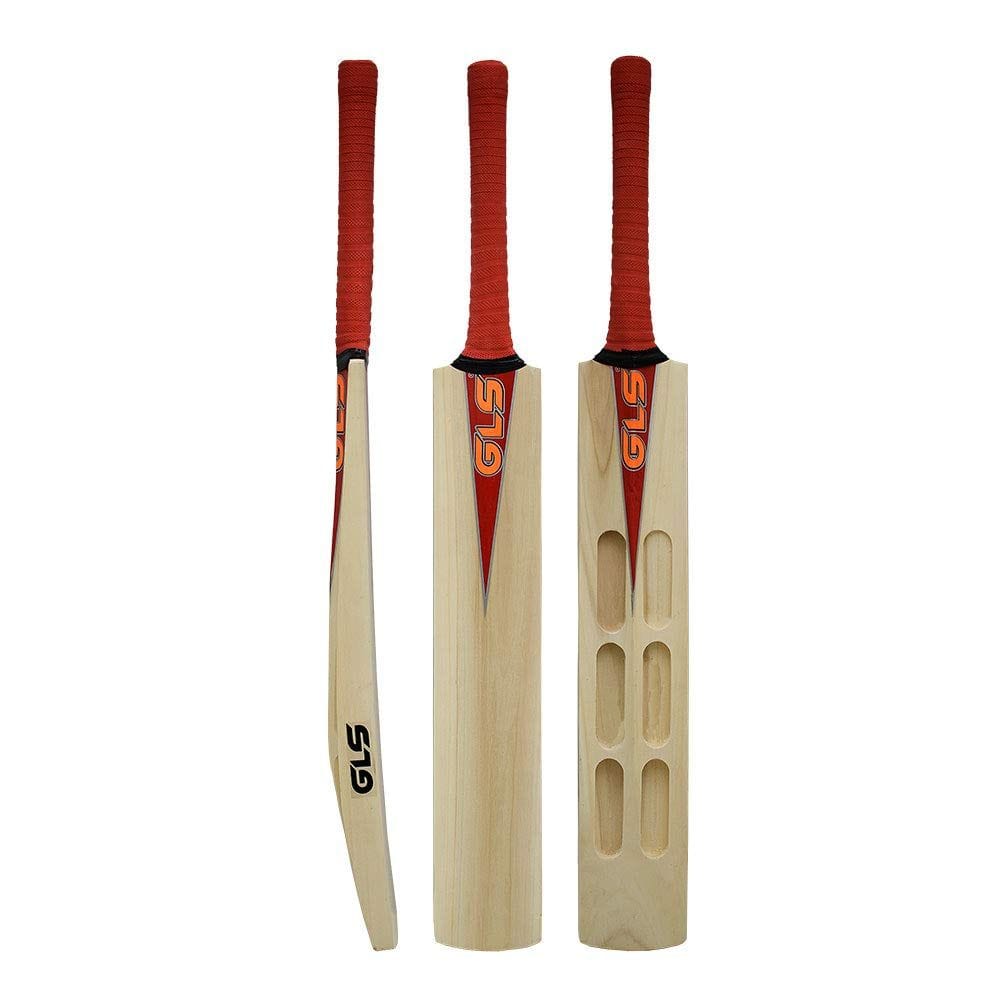 GLS Kashmir Willow Double Blade Scoop Design Cricket Bat for Hard Tennis Ball Double bladed for Adults | Beginner, Training, Advanced | Skill Full Size Cricket Bat.