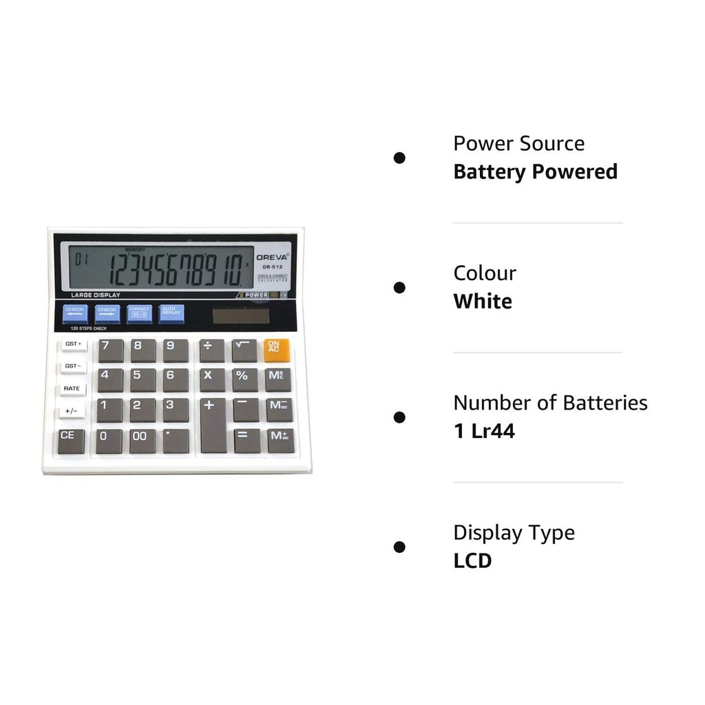 Oreva OR 512 Calculator - Stationery | Buy online on ZillyBuy