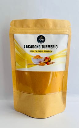 Lakadong Turmeric | PONEI - Lakadong Turmeric 200g | Haldi 100% organic powder |