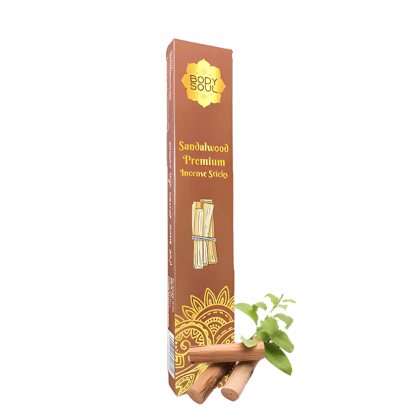 Bodysoul Sandalwood Incense Sticks15gm |Pack of 12| Agarbatti for Puja| Incense for Aromatherapy, Meditation, Air Freshener| 100% Natural & Organic| Sandalwood Agarbatti…