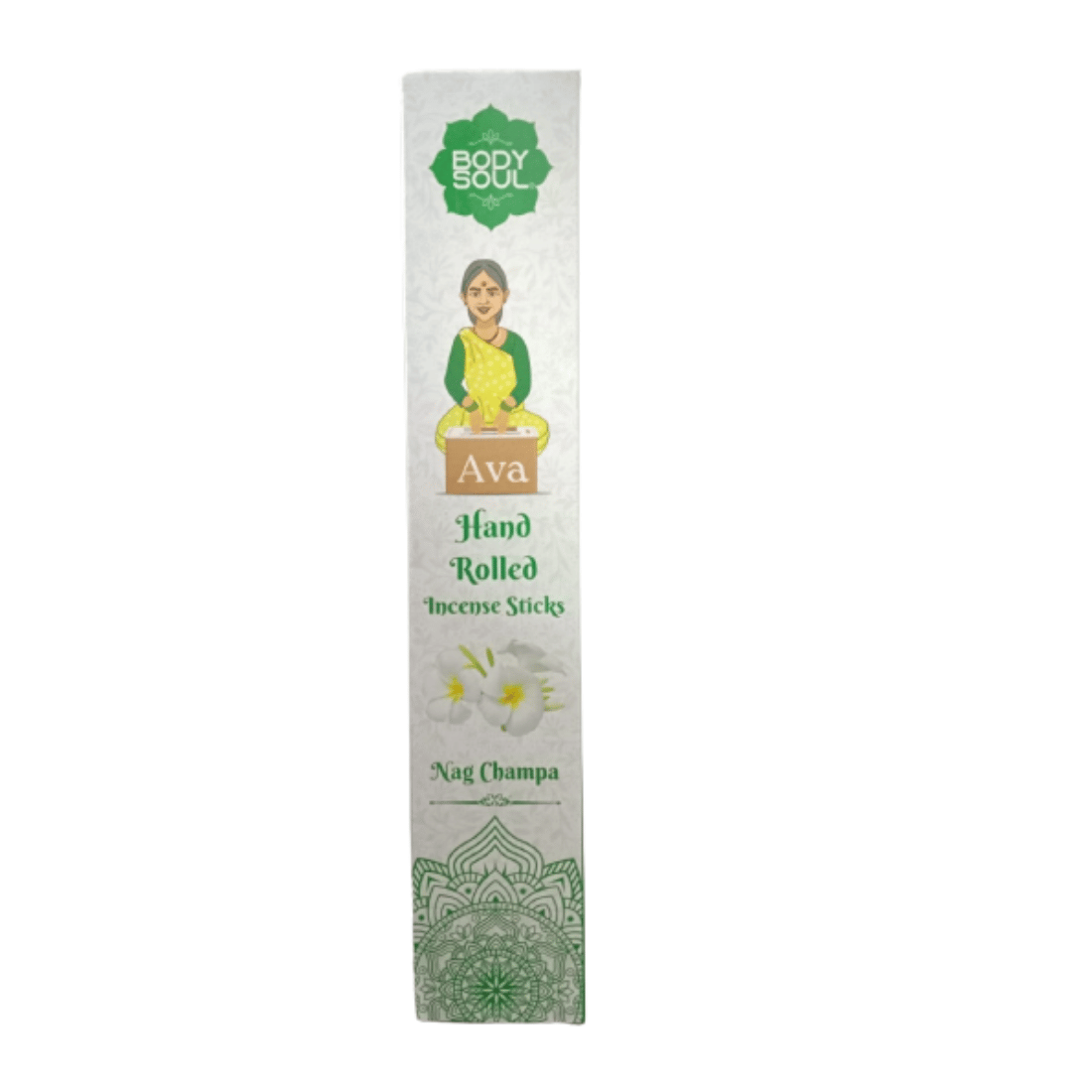 Bodysoul Hand-Rolled Nag Champa Incense Stick 25g | Pack of 6 | Hand Rolled Agarbatti for Puja| 100% Natural & Charcoal Free| Nag Champa Agarbatti| Aromatherapy Meditation Puja…