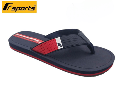 Fsports Navy and Red blue Solid Fabric Slip On Casual