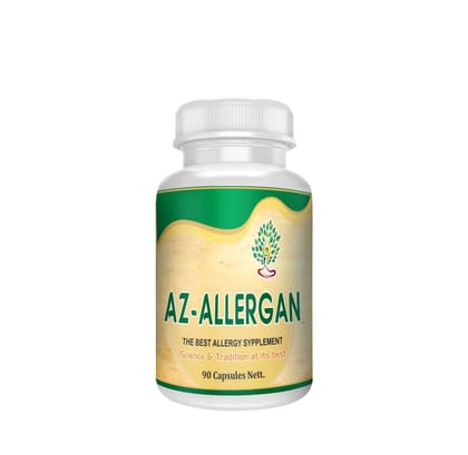 AZ-Allergan | Anti Allergy Medicine | Herbal Supplements for Skin Problem and Psoriasis | Approved by Ministry of Ayush, Govt. of India - 90 Capsules
