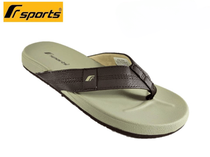 Fsports khaki & Brown  Solid Fabric Slip On Casual