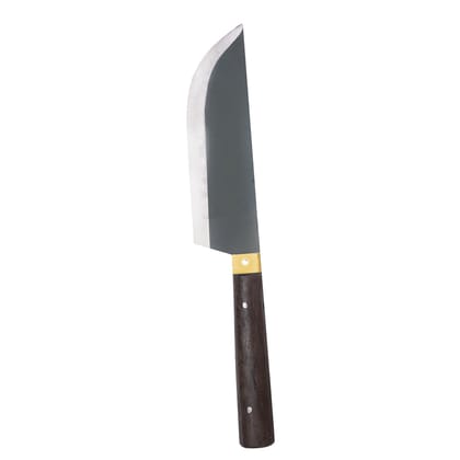 Handmade Utility Kitchen Knife (Indian Rosewood Wooden Handle)