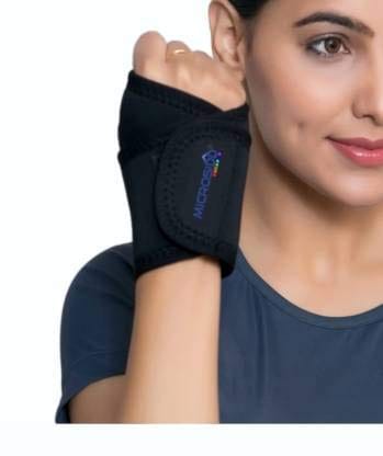 Microsidd Wrist Brace With Thumb Support Neoprene - Watch Strap Band | Buy online on ZillyBuy