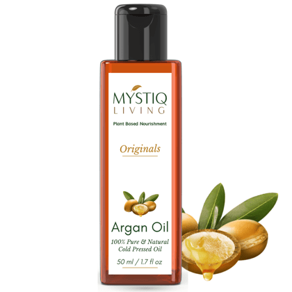 Cold Pressed Moroccan Argan oil for Dry and Frizz Hair, Promotes Beard Growth