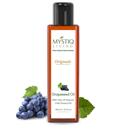 Cold Pressed Grapeseed Oil for Hair, Acne, Glowing Skin