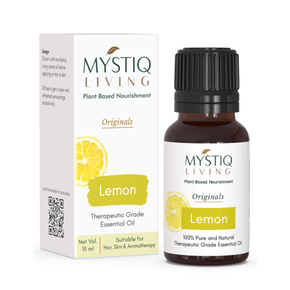 Lemon Essential Oil for Skin, Hair and Aromatherapy