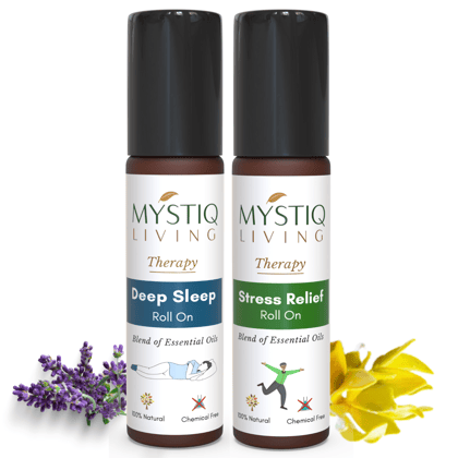 Stress Relief & Deep Sleep Roll On for Instant Sleep, Stress Relief
