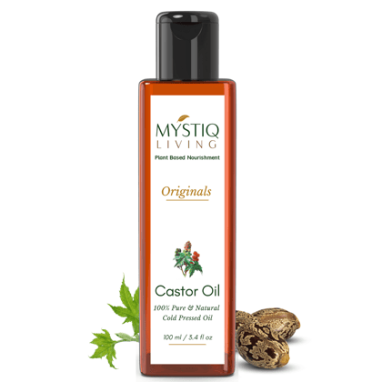 Cold Pressed Castor Oil for Hair Growth, Nourishment of Skin