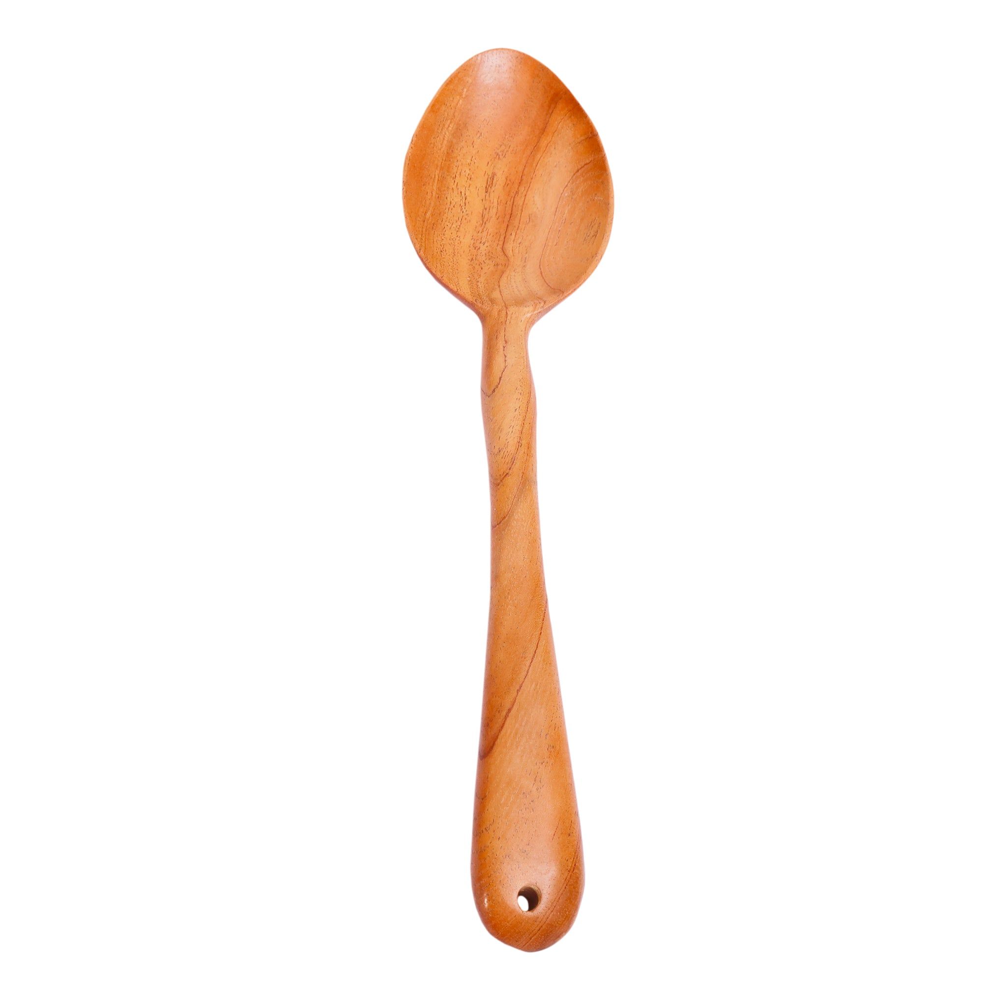 Eco-friendly Handmade Neem Wood Cooking Spoon – (26 cm) 100% Natural Neem Wood)