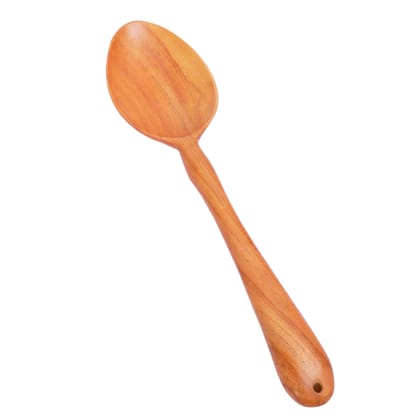 Eco-friendly Handmade Neem Wood Cooking Spoon – (26 cm) 100% Natural Neem Wood)