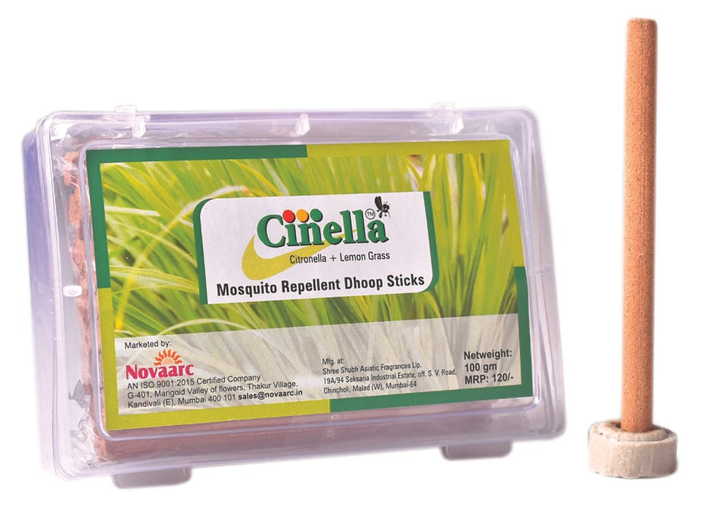 Cinella Herbal Mosquito Repellent Dhoop Sticks For Indoor & Outdoor - Fresheners and Repellents | Buy online on ZillyBuy