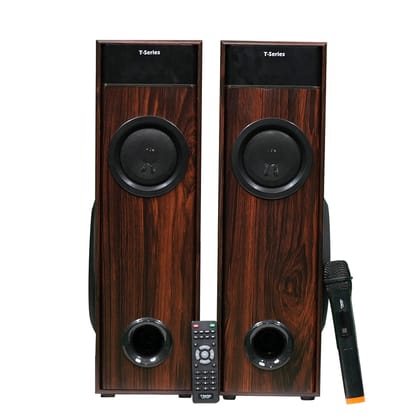 T-Series Blast 9898x: 80W Powerful Bluetooth Tower Speaker with 2.0 Channel, in Brown T-Series Blast 9898x: 80W Powerful Bluetooth Tower Speaker with 2.0 Channel, in Brown