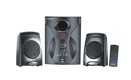 T-Series M150BT 2.1 Multimedia Bluetooth Speaker System Black 27 W Bluetooth Home Theatre (Black, 2.1 Channel) T-Series M150BT 2.1 Multimedia Bluetooth Speaker System Black 27 W Bluetooth Home Theatre (Black, 2.1 Channel)