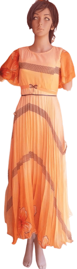 Lehenga Choli Party Wear Printed Lehenga Choli (Yellow, Pack of 1)