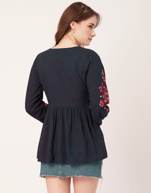 Anyally Women's Chiffon Blouse - V-Neck Short Sleeve Ruffle Tunic Top For Leggings