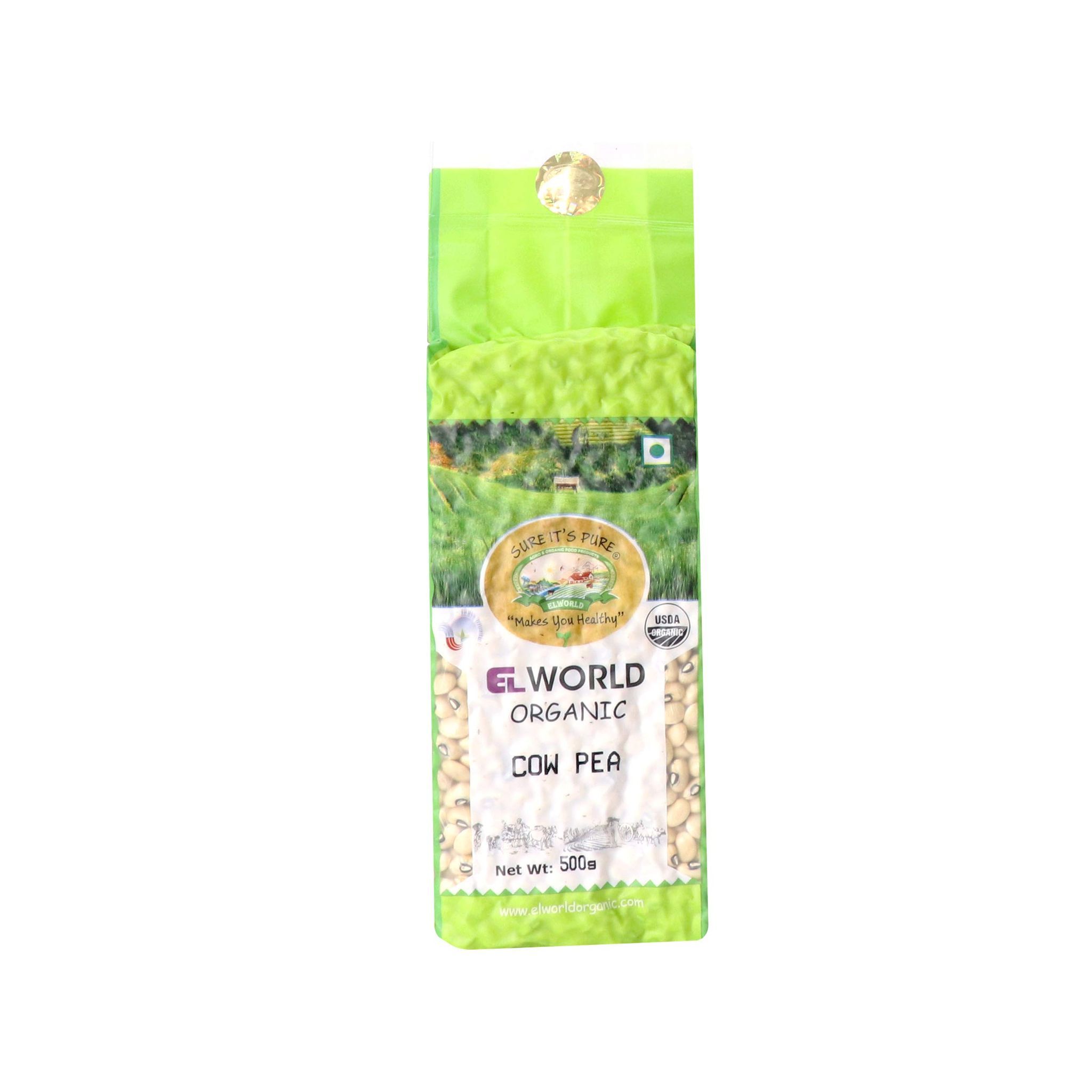 Elworld Agro & Organic Food Products Cowpea White, 450g (Pack of 4)