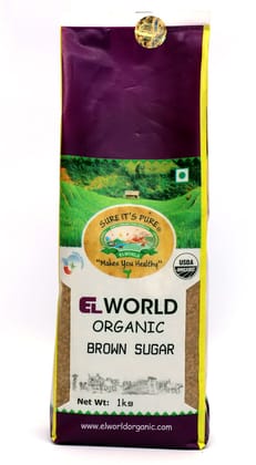 ELWORLD AGRO & ORGANIC FOOD PRODUCTS Brown Sugar 1Kg (Pack of 10) Best for Health 10Kg Sugar